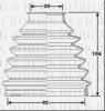 BORG & BECK BCB6231 Bellow, driveshaft